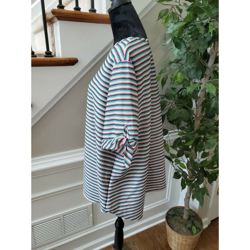 Ruby Rd Women's Multicolor Striped Polyester Roun… - image 6